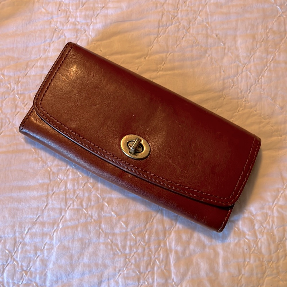 Coach cognac billfold
